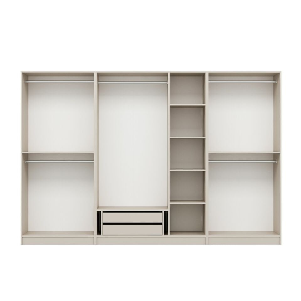 Kale Plus 7 Mebran Kapaklı 2 Çekmeceli Dolap Kumtaşı Mebran