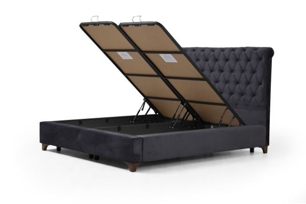 Deluxe Baza+Başlık Antrasit 150x200