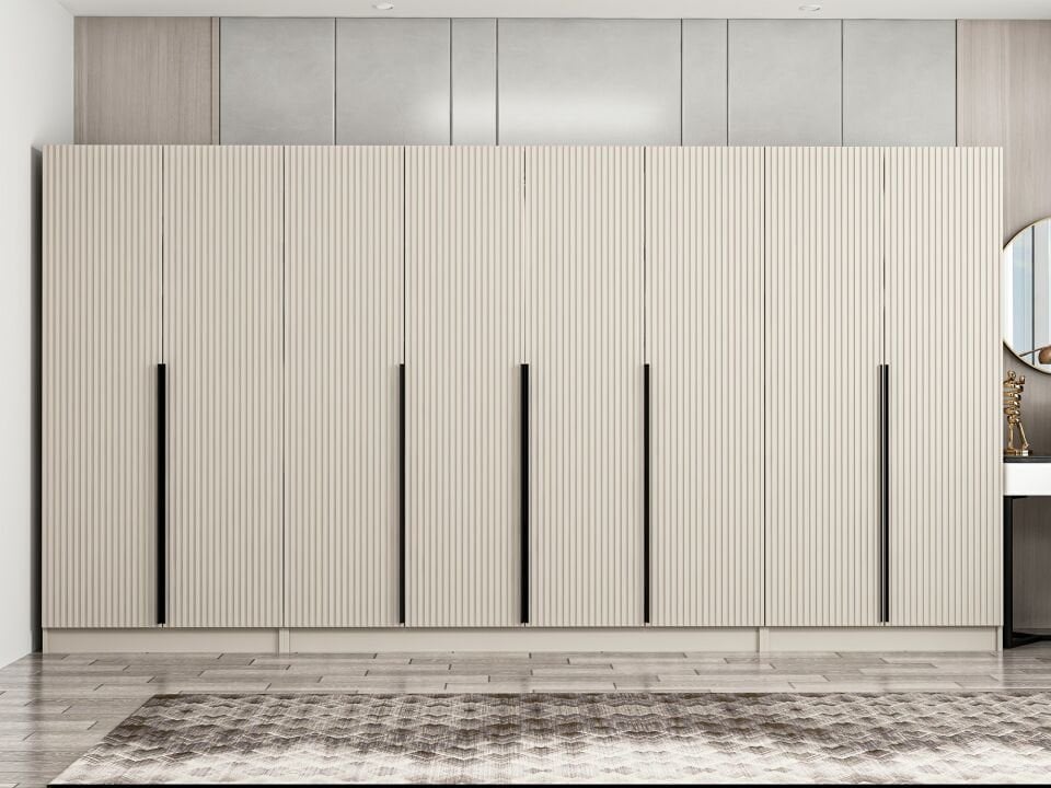 Kale Plus 8 Mebran Kapaklı 2 Çekmeceli Dolap Kumtaşı Mebran