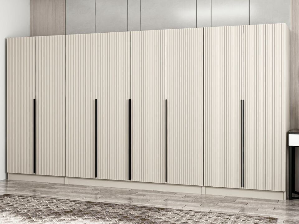 Kale Plus 8 Mebran Kapaklı 2 Çekmeceli Dolap Kumtaşı Mebran