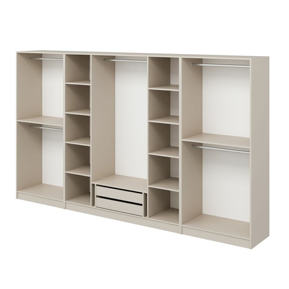 Kale Plus 8 Mebran Kapaklı 2 Çekmeceli Dolap Kumtaşı Mebran