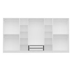 Kale 8 Mebran Kapaklı 2Ç Dolap - Beyaz 190CM