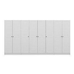 Kale 8 Mebran Kapaklı 2Ç Dolap - Beyaz 190CM