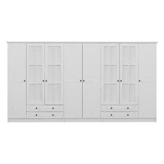 Kale 8 Mebran Kapaklı 4Ç Taçlı Dolap - Beyaz