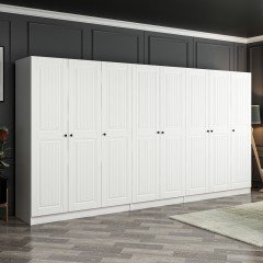 Kale 8 Mebran Kapaklı 4Ç Dolap - Beyaz