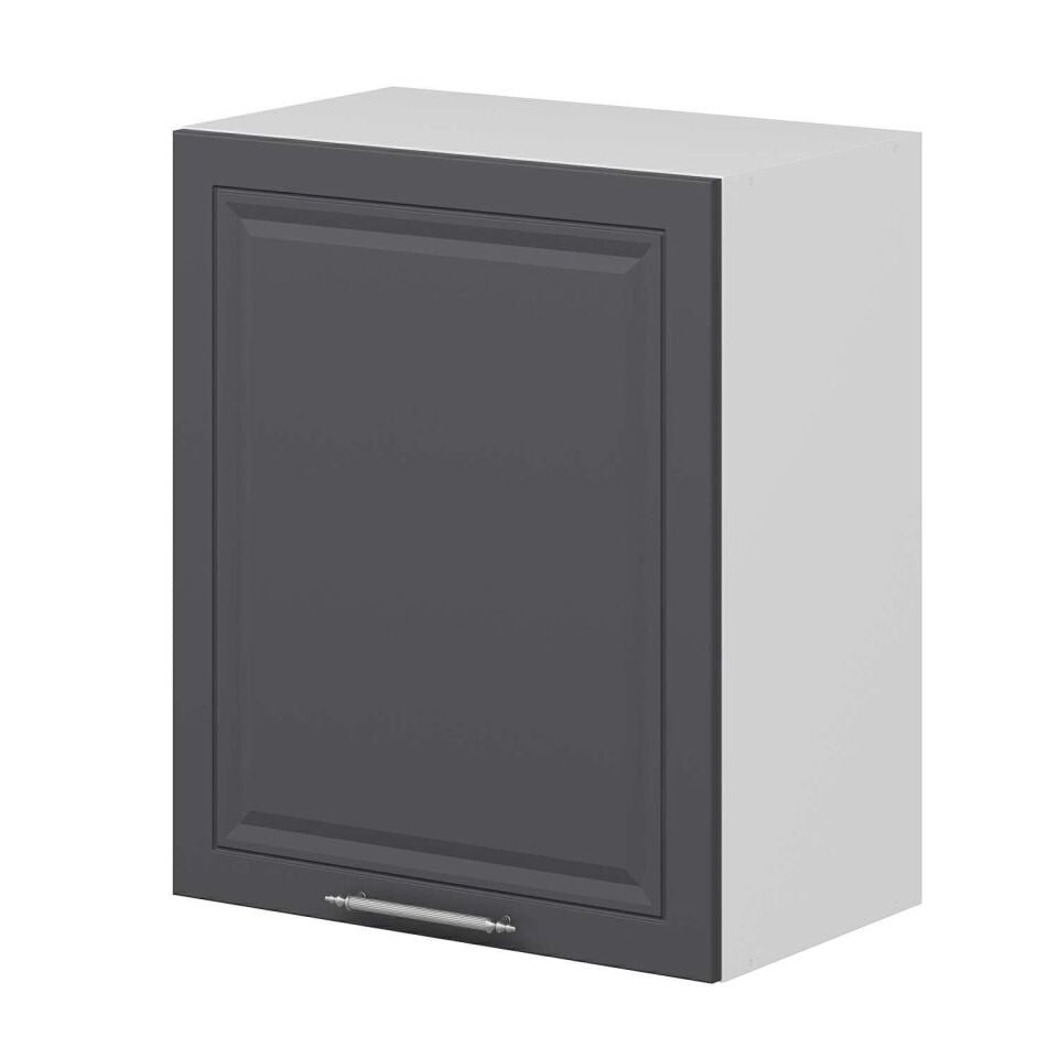 Alvinka Mutfak Modül Mbr_C Üst 1Dk2R 60-H72Cm Dolap Beyaz Antrasit