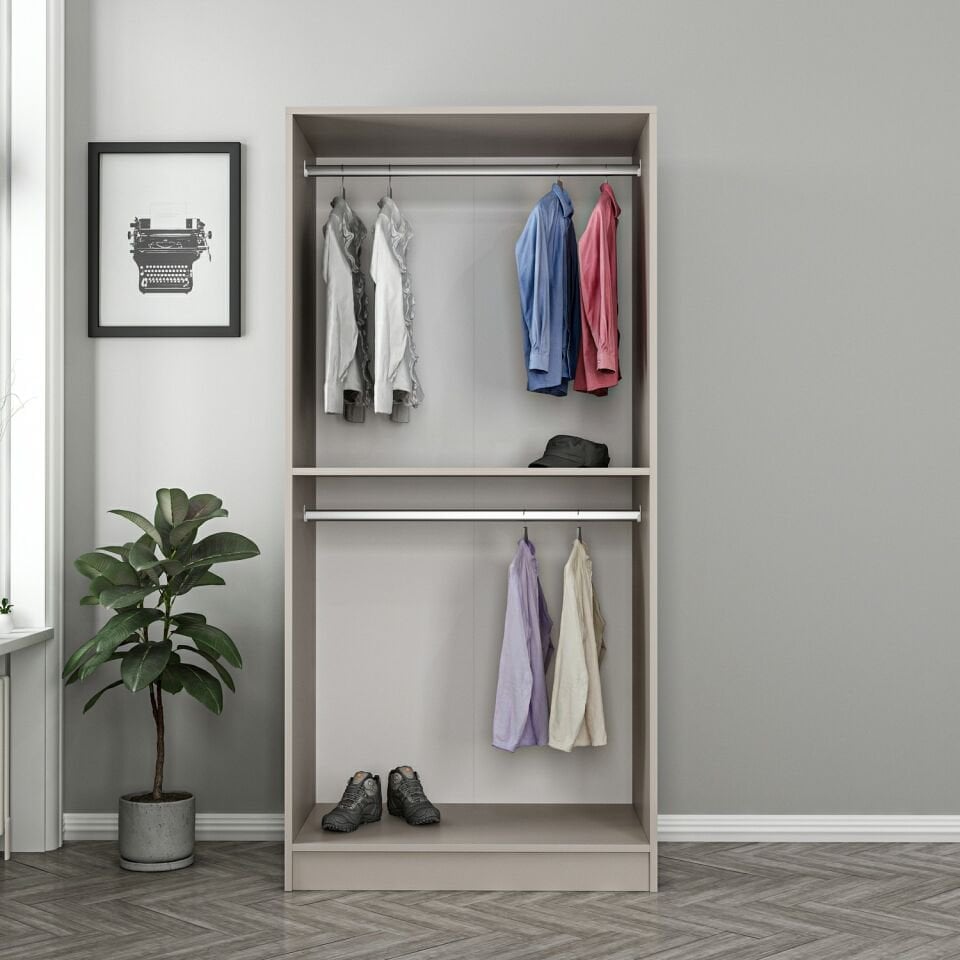 Kale 2 Bölmeli Giyinme Dolabı Kumtaşı