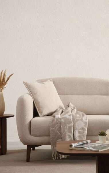 Retro 3'lü Koltuk Ceviz Ayak Coco07