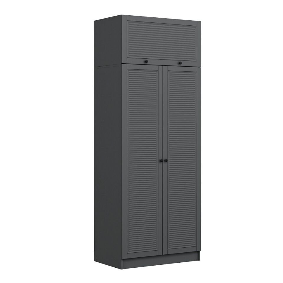 Kale 2 Mebran Panjur Kapaklı Dolap Ve Yüklük Antrasit