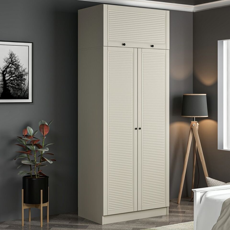 Kale 2 Mebran Panjur Kapaklı Dolap Ve Yüklük Kumtaşı