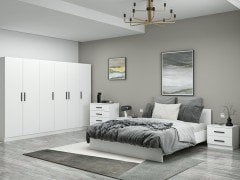Kale Yatak Odası Set 116 Beyaz 210CM