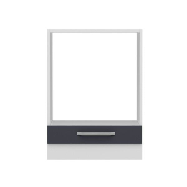 Minar Mutfak Alt Modül 1K 60Cm Ank Dolap Beyaz/Antrasit - A1