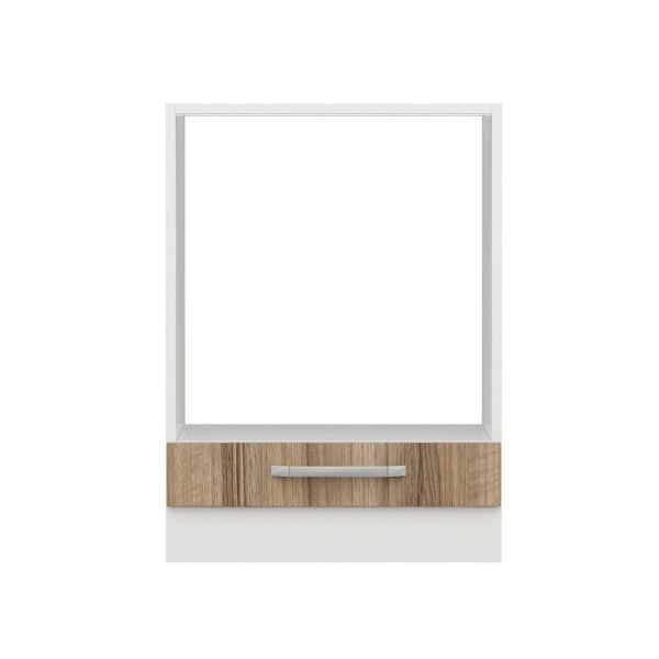 Minar Mutfak Alt Modül 1K 60Cm Ank Dolap Beyaz/Dore - D1