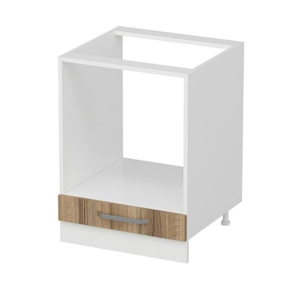 Minar Mutfak Alt Modül 1K 60Cm Ank Dolap Beyaz/Dore - D1