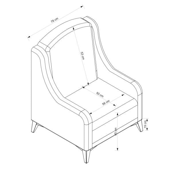 Retro Berjer Ceviz Ayak