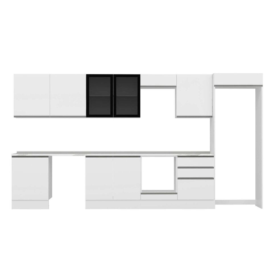 Alvinka 410X222 Cm High Gloss Mutfak Dolabı Mb-E90S60S60-3