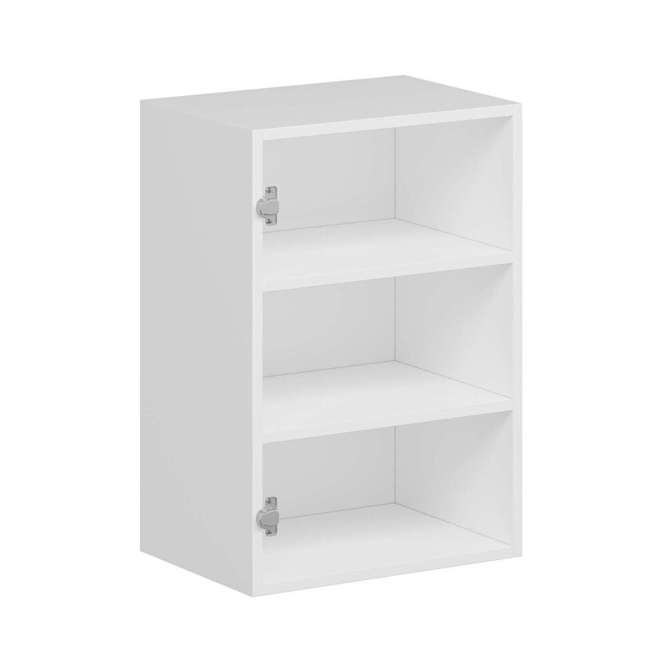 Alvinka Mutfak Modül Hg_J Üst 1Dk2R 50-H72Cm Dolap Beyaz Beyaz Mdf