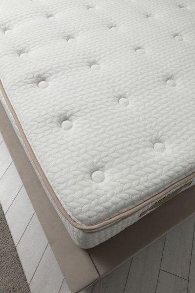 Deluxe Baza+Başlık+Yatak Bej 140x200