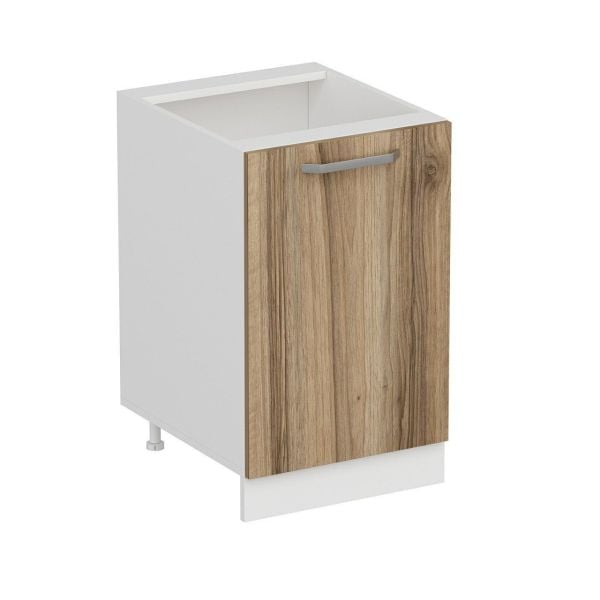 Minar Mutfak Alt Modül 1K1R 50Cm Dolap Beyaz/Dore - D1