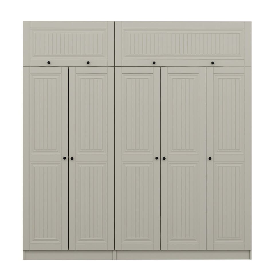 Kale 5 Kapaklı 2 İç Çekmeceli Dolap Ve Yüklük Kumtaşı Mebran İlkbahar