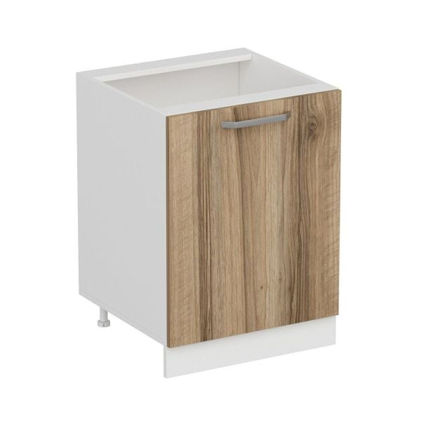 Minar Mutfak Alt Modül 1K1R 60Cm Dolap Beyaz/Dore - D1