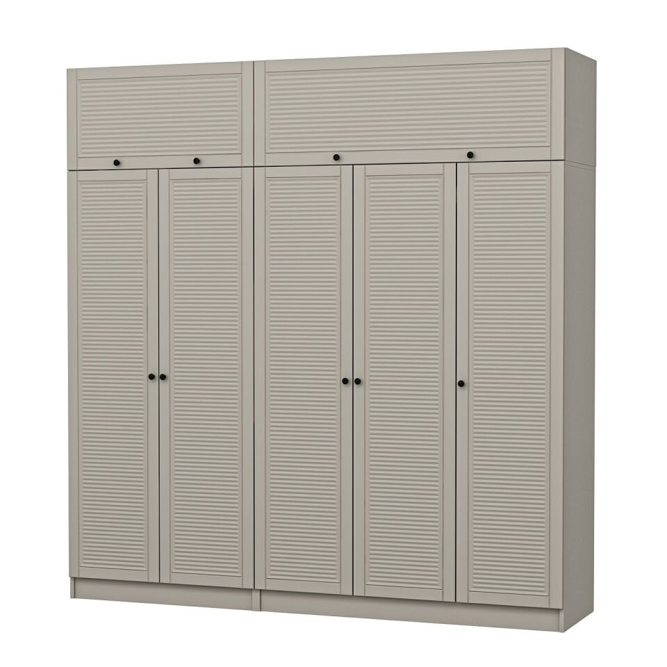 Kale 5 Mebran Panjur Kapaklı 2 Çekmeceli Dolap Ve Yüklük Kumtaşı