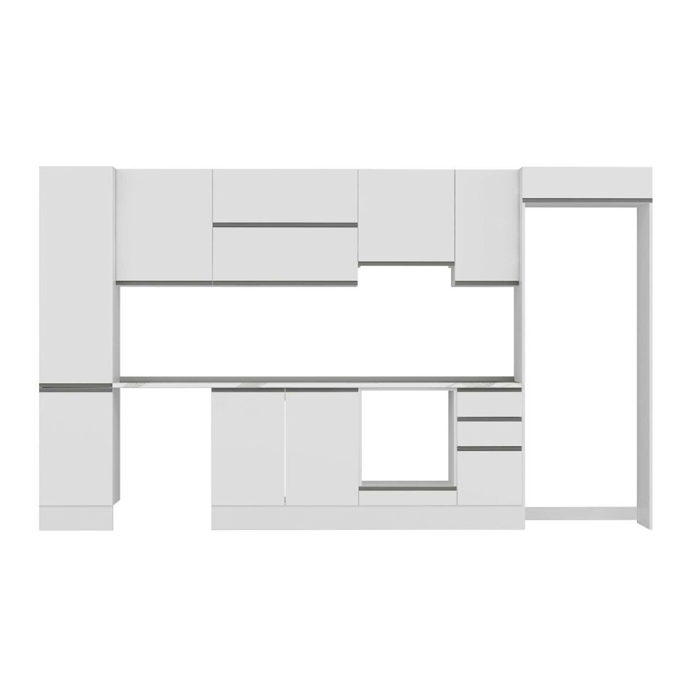 Alvinka 375X222 Cm High Gloss Mutfak Dolabı Mbb-E90B45S40-1