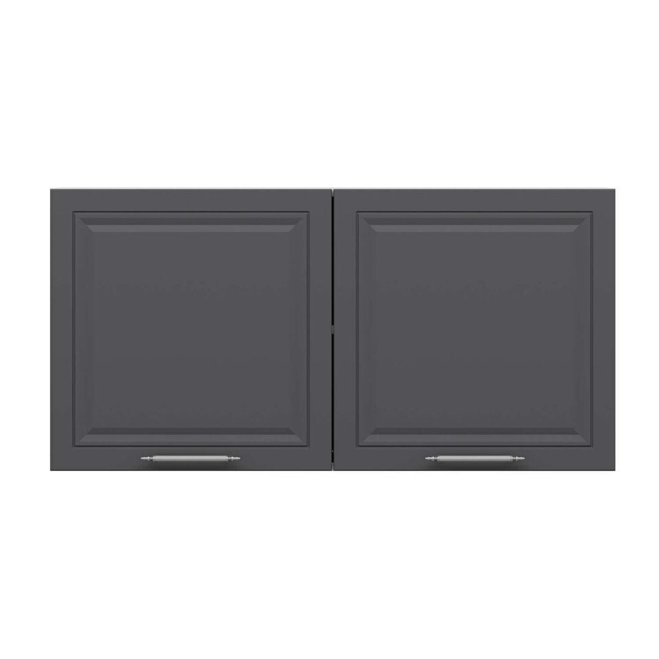 Alvinka Mutfak Modül Mbr_C Üst 2Dk1R 120-H60Cm Dolap Beyaz Antrasit