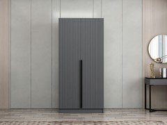 Kale Plus 2 Mebran Kapaklı Dolap Antrasit Mebran 210CM