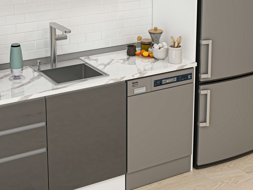 Alvinka 310X220 Cm Hg_J Mutfak Dolabı Antrasit - Mdf