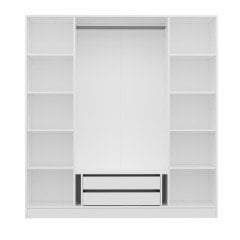 Kale 4 Kapaklı Aynalı 2Ç Dolap - Pera Ceviz 210CM