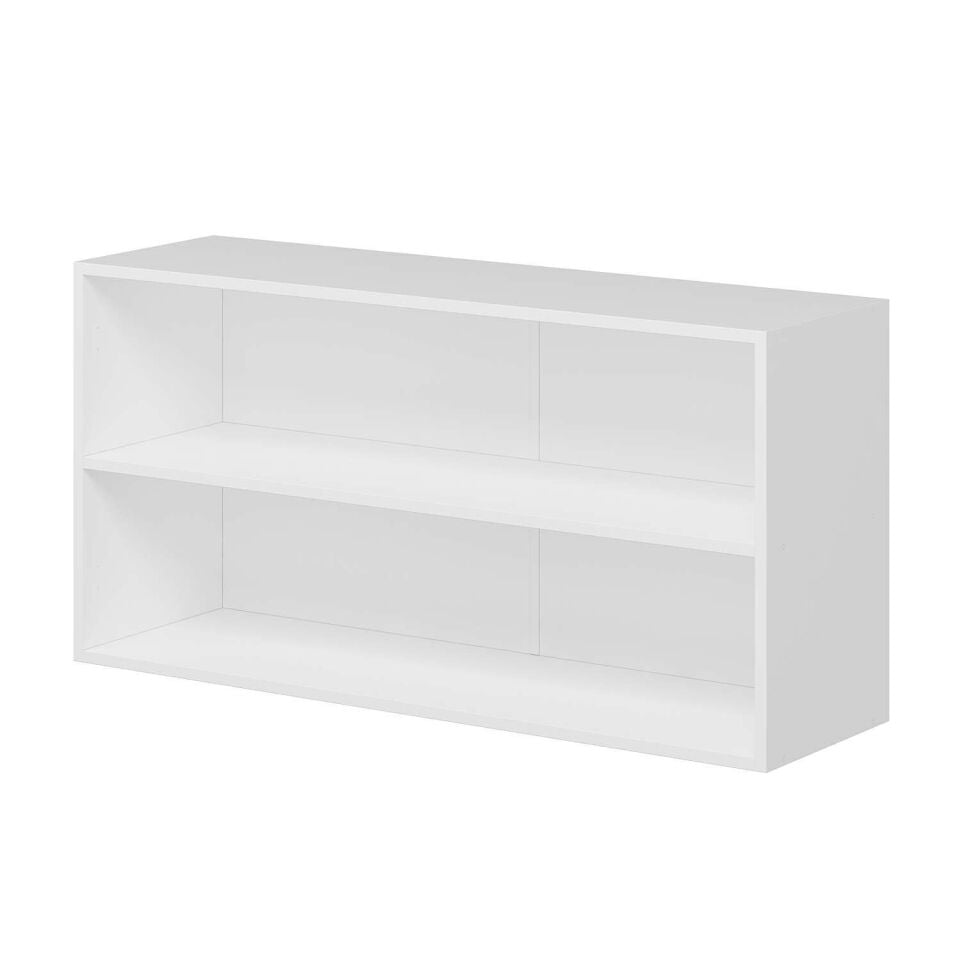 Alvinka Mutfak Modül Mbr_C Üst 2Dk1R 120-H60Cm Dolap Cam Beyaz Beyaz