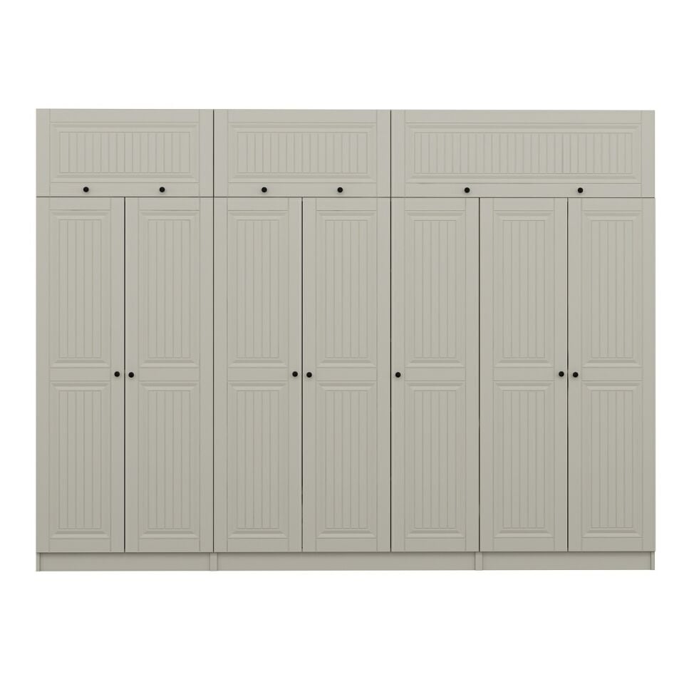 Kale 7 Kapaklı 2 İç Çekmeceli Dolap Ve Yüklük Kumtaşı Mebran İlkbahar