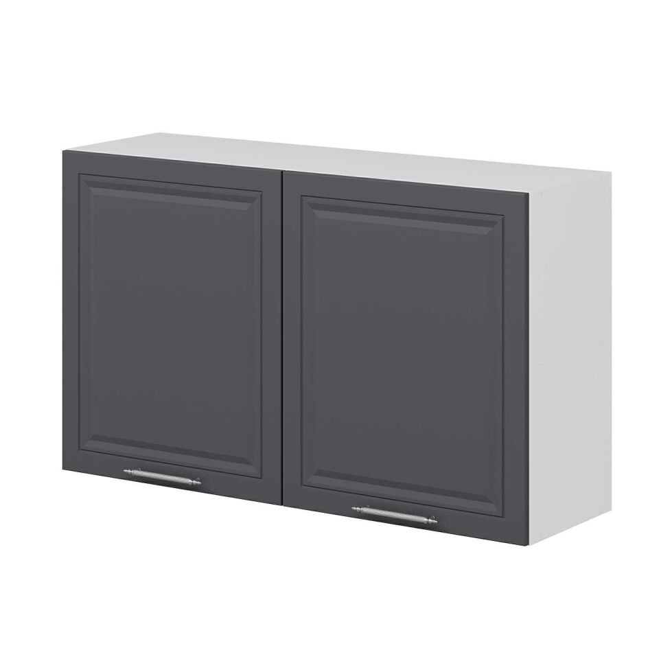 Alvinka Mutfak Modül Mbr_C Üst 2Dk1R 120-H72Cm Dolap Beyaz Antrasit