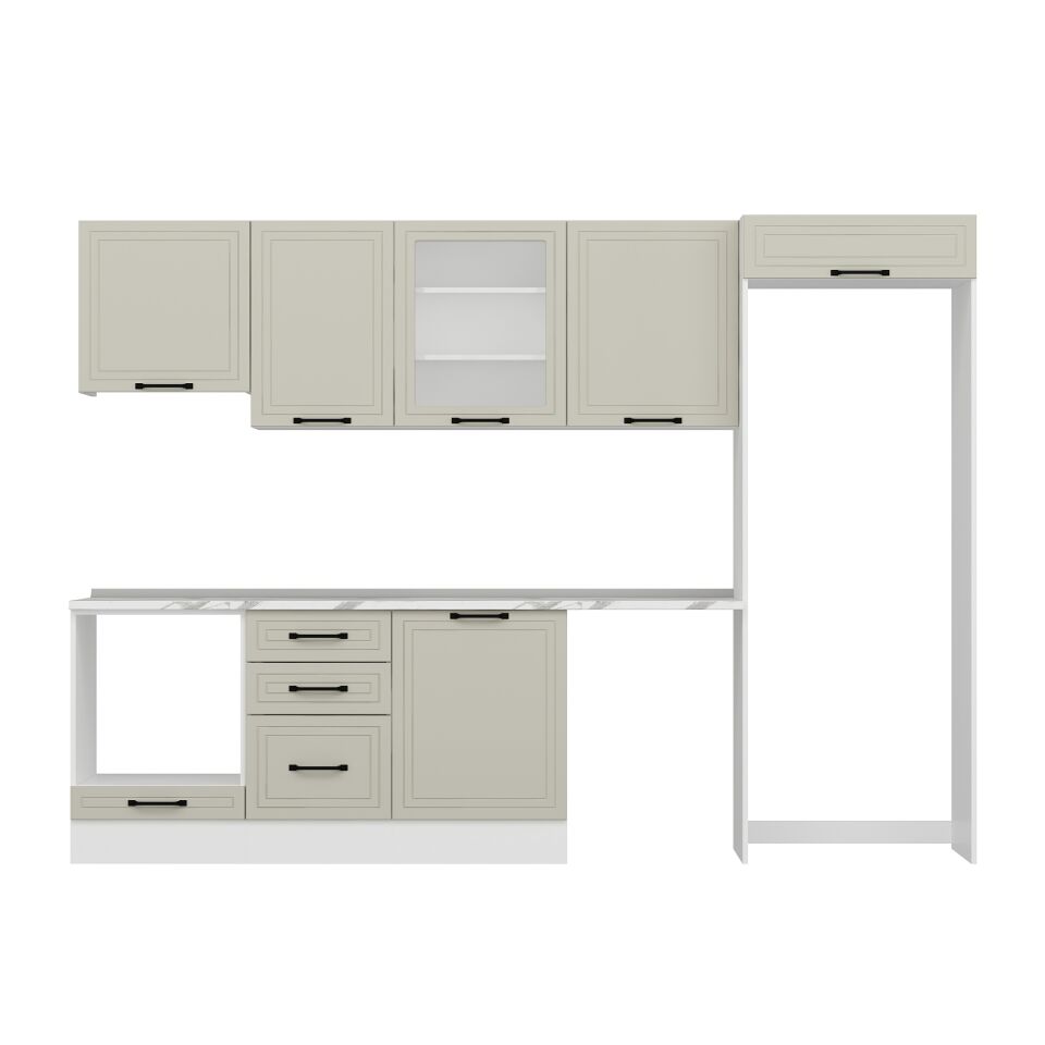 Alvinka 310X220 Cm Mbr_A Mutfak Dolabı Kumtaşı - Suntalam