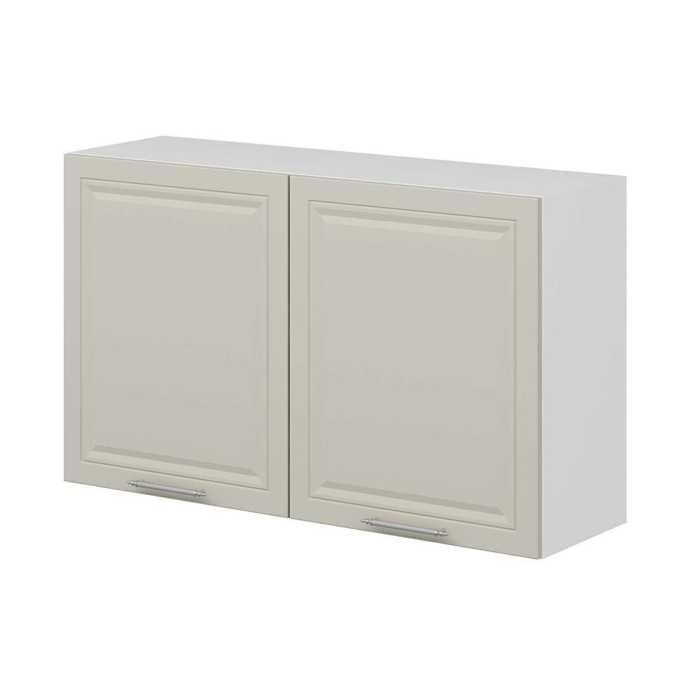 Alvinka Mutfak Modül Mbr_C Üst 2Dk1R 120-H72Cm Dolap Beyaz Kumtaşı