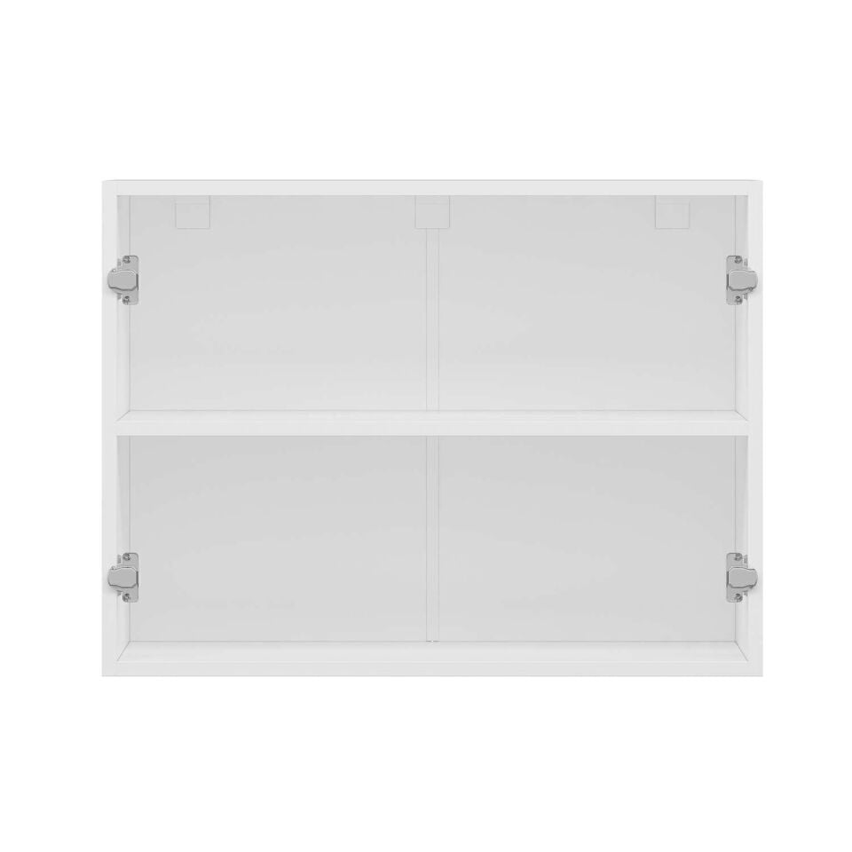 Alvinka Mutfak Modül Mbr_C Üst 2Dk1R 80-H60Cm Dolap Beyaz Antrasit