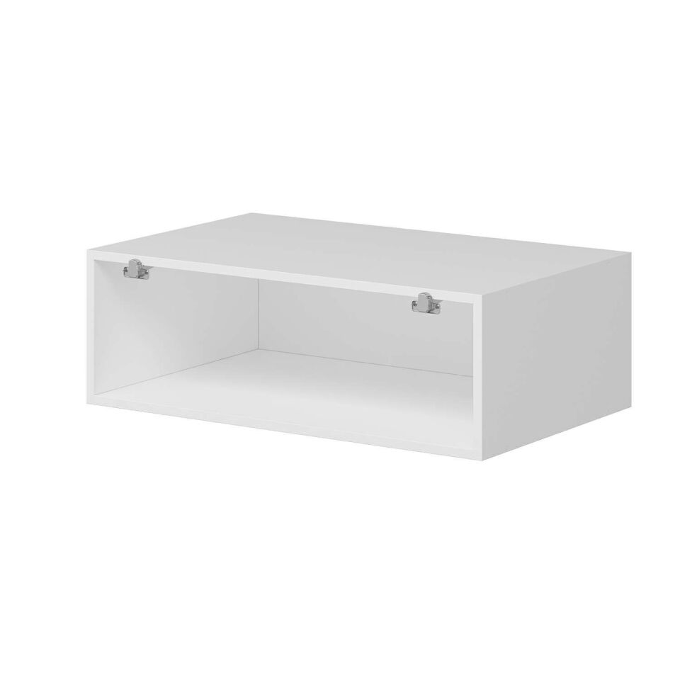 Alvinka Mutfak Modül Hg_J Üst 1Yk 90-H30Cm Yuk Dolap Beyaz Antrasit Mdf