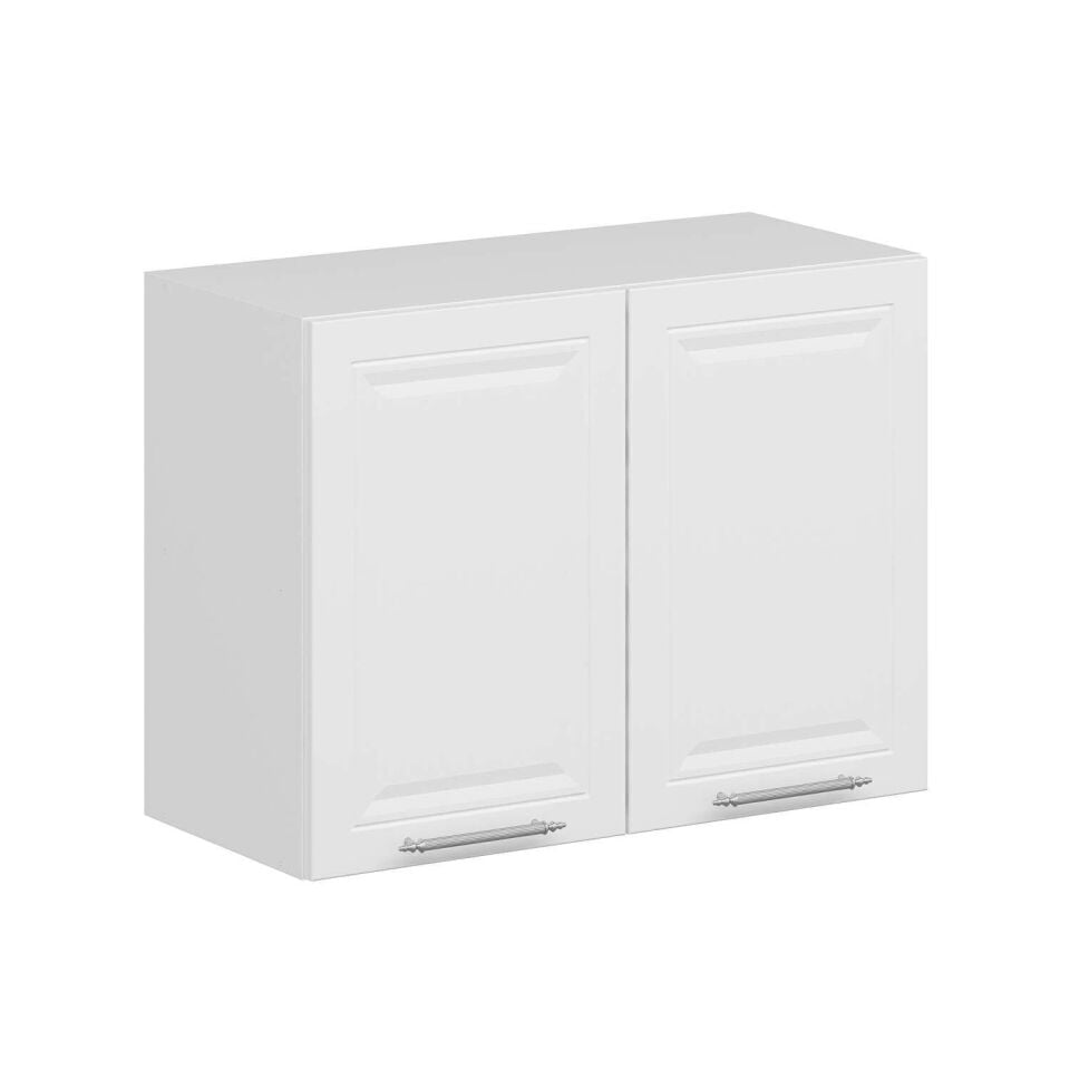 Alvinka Mutfak Modül Mbr_C Üst 2Dk1R 80-H60Cm Dolap Beyaz Beyaz
