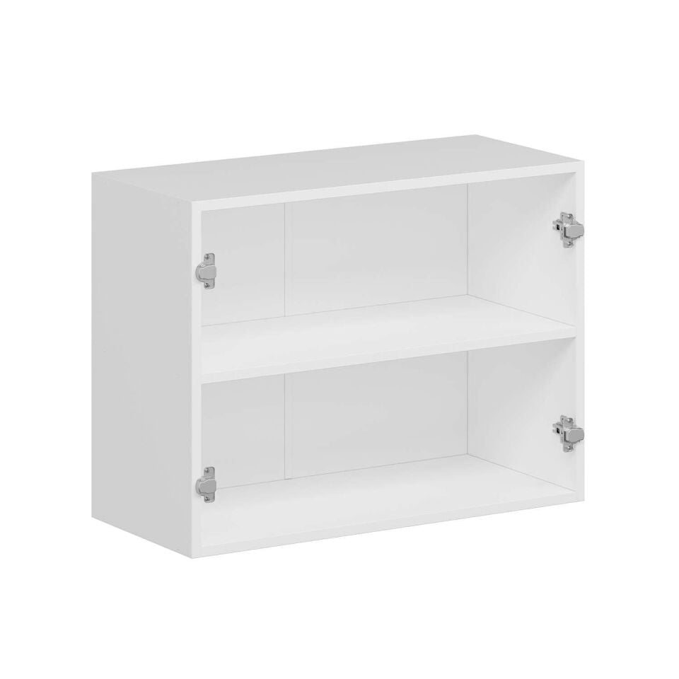 Alvinka Mutfak Modül Mbr_C Üst 2Dk1R 80-H60Cm Dolap Beyaz Beyaz