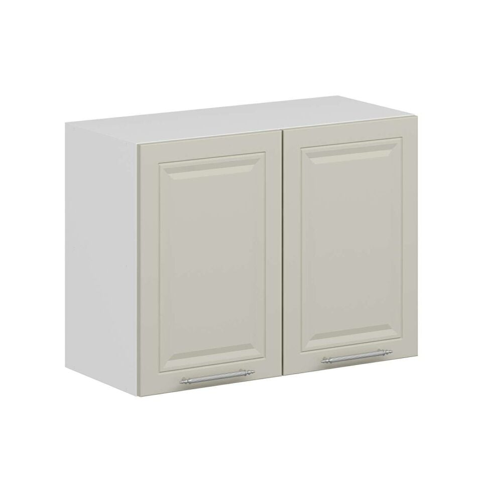 Alvinka Mutfak Modül Mbr_C Üst 2Dk1R 80-H60Cm Dolap Beyaz Kumtaşı