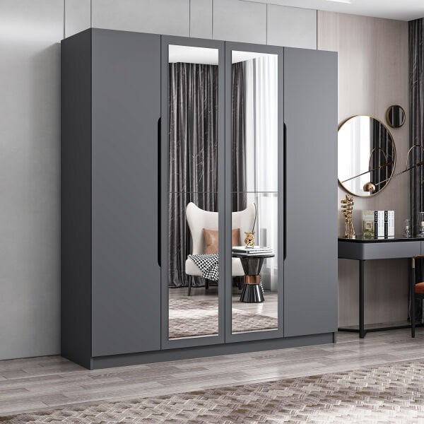 Minar 4 Menteşe Kapaklı Dolap-Antrasit