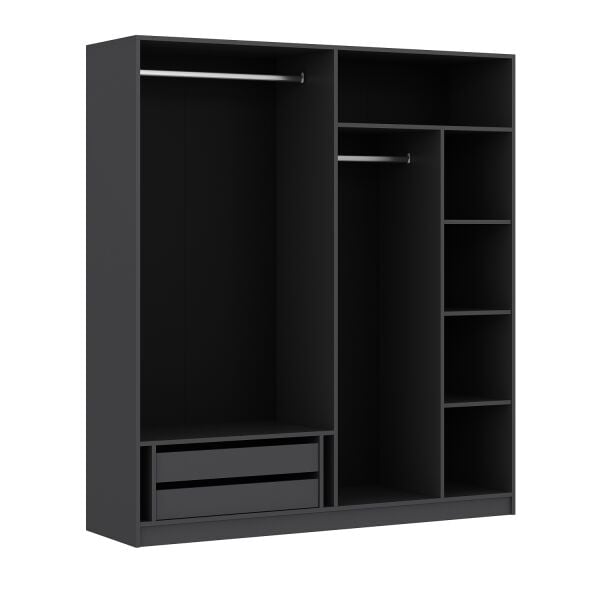 Minar 4 Menteşe Kapaklı Dolap-Antrasit