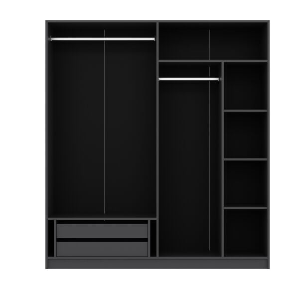 Minar 4 Menteşe Kapaklı Dolap-Antrasit