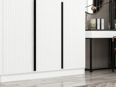 Kale Plus 5 Mebran Kapaklı 2Ç Dolap Beyaz Mebran 210CM