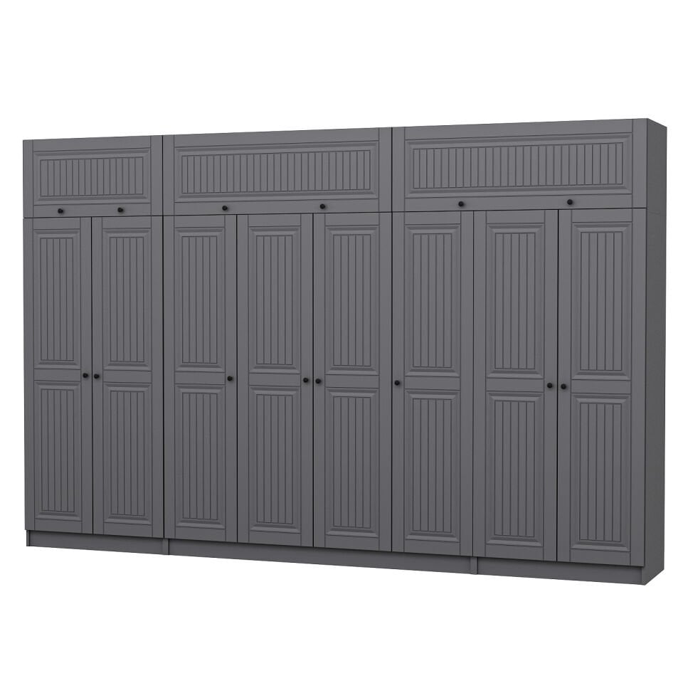 Kale 8 Kapaklı 2 İç Çekmeceli Dolap Ve Yüklük Antrasit Mebran İlkbahar