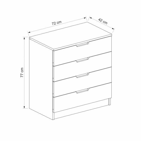 Minar Şifonyer-Antrasit