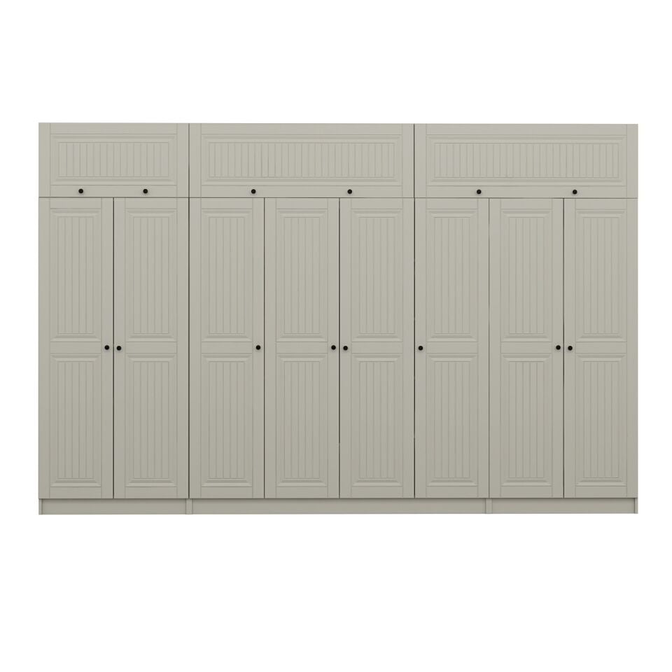 Kale 8 Kapaklı 2 İç Çekmeceli Dolap Ve Yüklük Kumtaşı Mebran İlkbahar