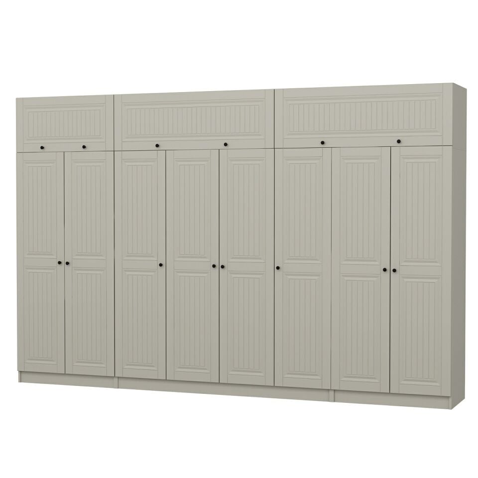 Kale 8 Kapaklı 2 İç Çekmeceli Dolap Ve Yüklük Kumtaşı Mebran İlkbahar