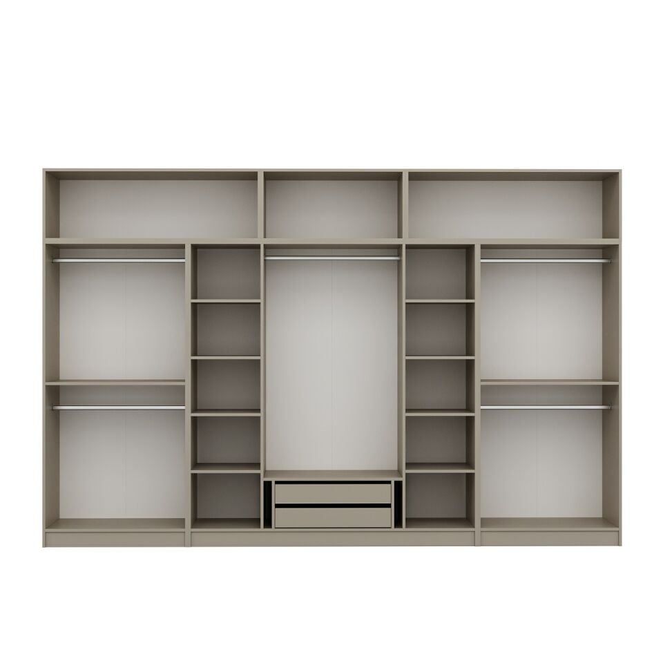 Kale 8 Kapaklı 2 İç Çekmeceli Dolap Ve Yüklük Kumtaşı Mebran İlkbahar